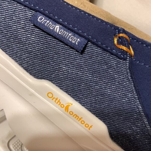 OrthoComfort size 10 slip on canvas loafer walk-in flat shoes - Picture 6 of 12